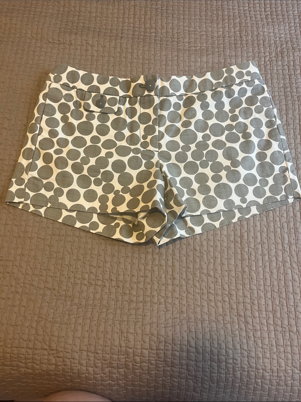 J Crew Gray Polka Dot Women’s Shorts-6